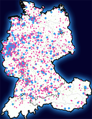 Karte der Paranormal-Besucher